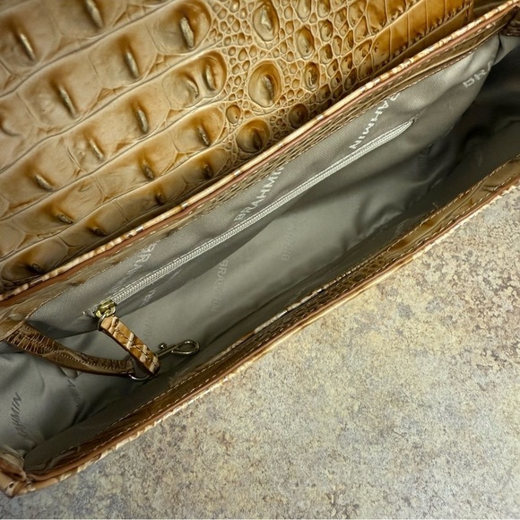NWT Brahmin Cynthia Honey Brown gold purse - Picture 8 of 8